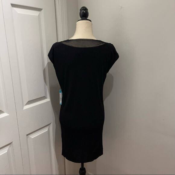 Alice + Olivia Black Embellished Neckline Dress - Picture 8 of 9